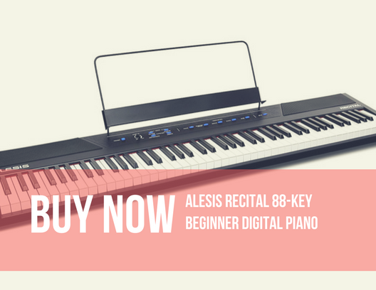  Alesis Recital 88-Key Beginner Digital Piano