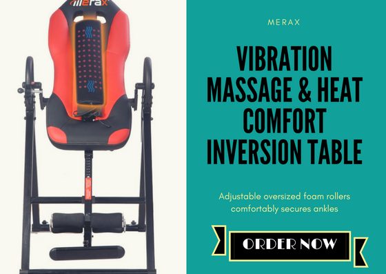 Merax Vibration Massage & Heat Comfort Inversion Table 