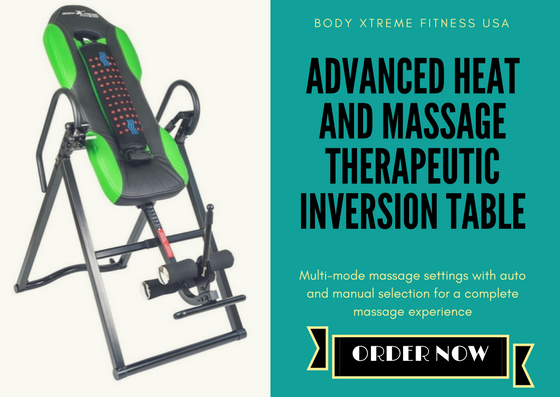 Advanced Heat and Massage Therapeutic Inversion Table